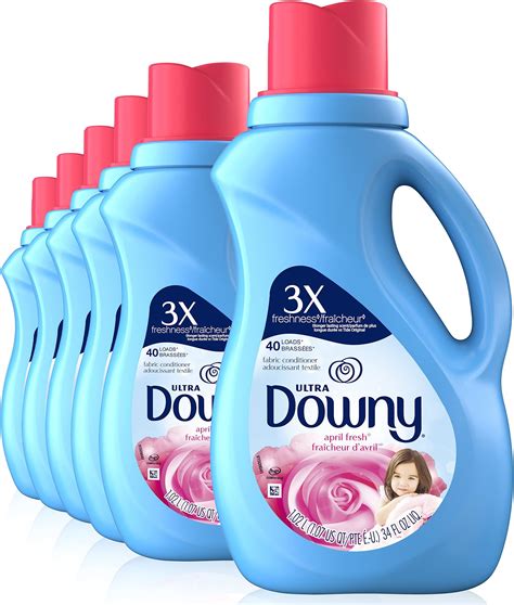 Downy Ultra April Fresh Laundry Fabric Softener Liquid Six 34 Fl Oz Bottles 240