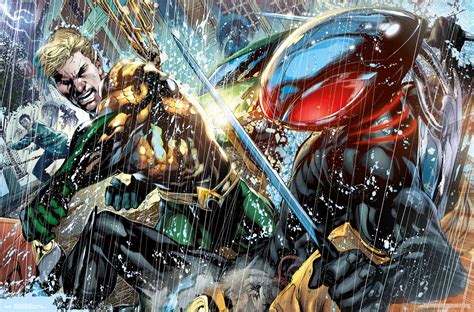 Dc Comics Aquaman Aquaman Vs Black Manta Poster Ebay