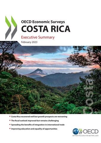 OECD Economic Survey Of Costa Rica 2023 Executive Summary By OECD Issuu