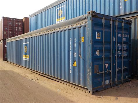 Galvanized Steel 40 Feet 40 Open Top Container For Shipping Capacity