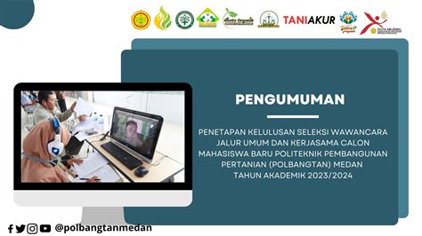 PENGUMUMAN KELULUSAN SELEKSI WAWANCARA JALUR UMUM DAN KERJASAMA CALON