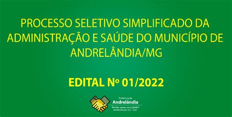 Processo Seletivo Simplificado 012022 Prefeitura Municipal De