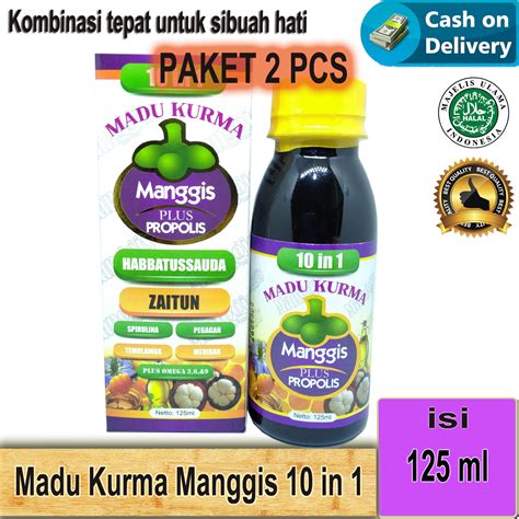 Paket Botol Madu Kurma Manggis In Pondok Herbal Ml