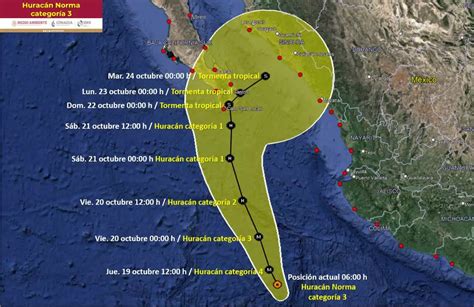 Huracán Norma Se Intensifica A Categoría 3 Esta Es Su Trayectoria A