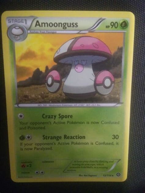 2016 Pokemon Card 13 114 Rare Amoonguss EBay