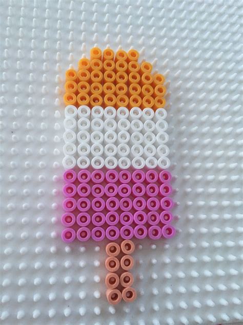 Hama Ice Lolly Easy Perler Beads Ideas Hama Beads Design Perler