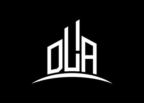 premium vector letter dla building vector monogram logo design
