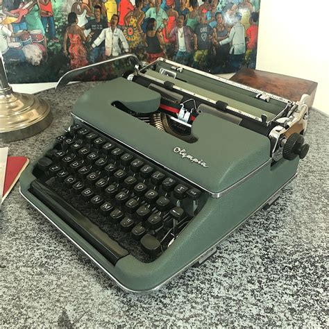 Mathematics Typewriter Olympia Sm3 With Qwerty Keyboard From 1954 But