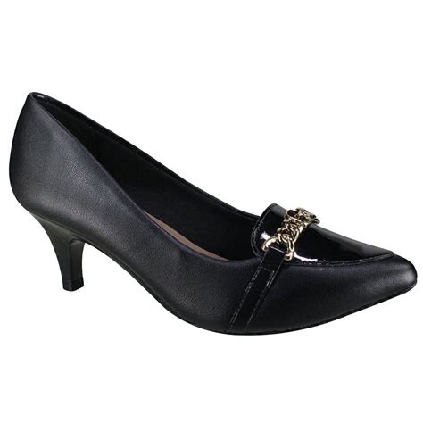 Sapato Beira Rio Conforto Feminino Preto Napa