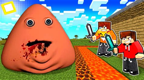 Pou Vs Tajna Baza W Minecraft Youtube