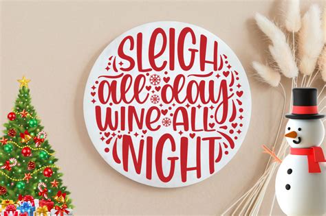 Christmas Round Sign Ornament Bundle By DESIGNS DARK TheHungryJPEG