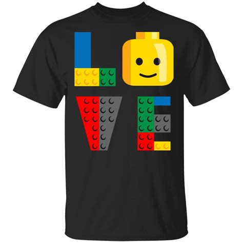 Love Lego Shirt Hoodie Tank 0stees Lego T Shirt Lego Shirts