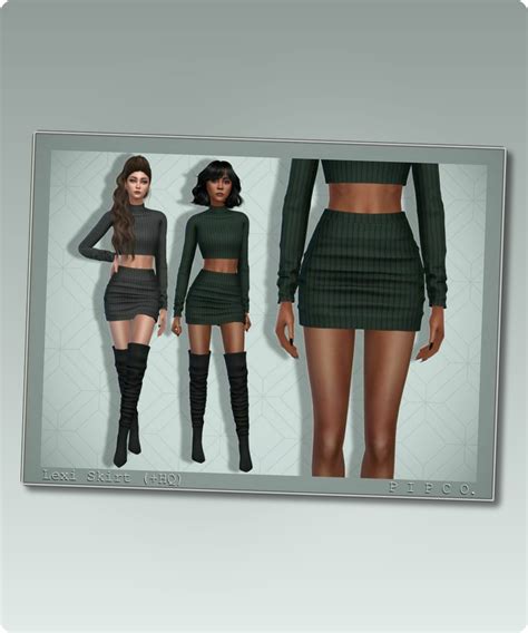 Lexi Skirt Sims 4 Clothing Cc In 2024 Sims 4 Clothing Clothes Outfits