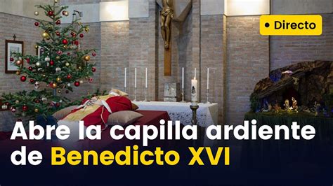 DIRECTO La capilla ardiente del papa emérito Benedicto XVI en el