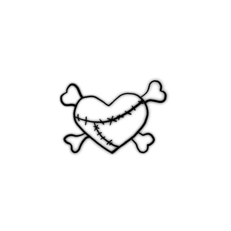 Png Heart Stitch Bones Skeleton Cute Grunge Emo Emo Tattoos