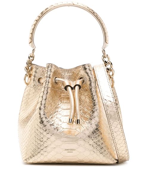 Jimmy Choo Bon Bon Metallic Mini Bag Farfetch