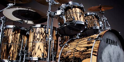 Tama Drums Star Bubinga With White Ebony Outer Ply Drum Kit Limited