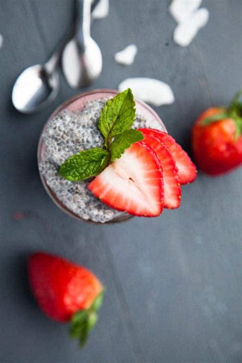 Strawberry Chia Pudding Parfait Breakfast For Dinner