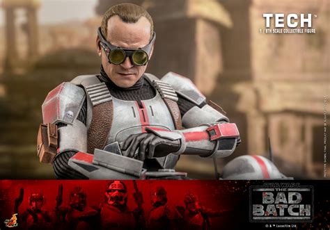 Star Wars The Bad Batch Wrecker And Tech Figures By Hot Toys The Toyark News
