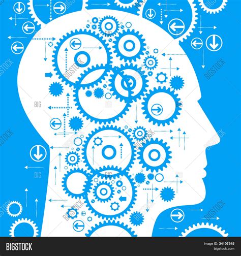 Head Brain Gears Vector Photo Free Trial Bigstock