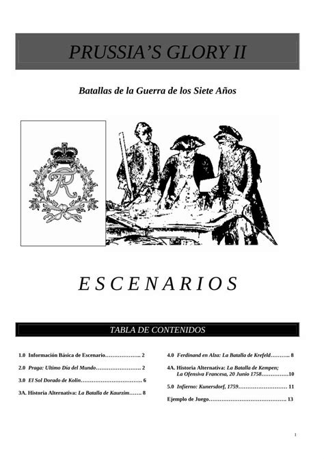 Pdf Batallas De La Guerra De Los Siete Años · 1 0