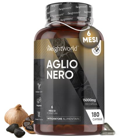 Integratore Capsule Aglio Nero 180 Capsule Inodori Weightworld