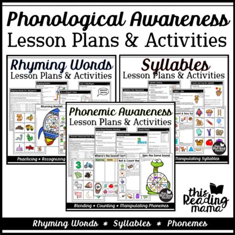 Phonemic Awareness Lesson Plans