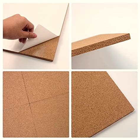 Nisorpa 12 Pack Square Cork Board 12 X 12 Cork Board Squares 12