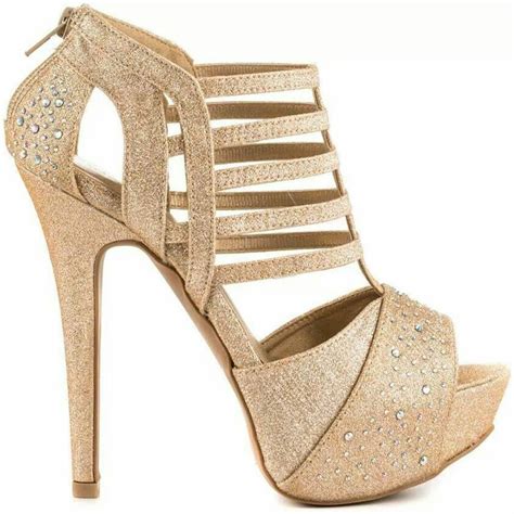 Nice Nude With Bling Heels Strappy Shoes Me Too Shoes