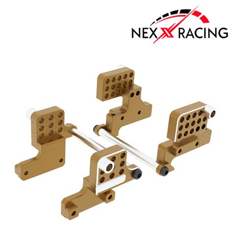 Nx 378 G Nexx Racing Cnc Alu Front And Rear Shock Mounts For Trx 4m Gold Nexxracing