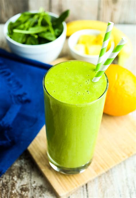 Pineapple Spinach Smoothie Recipe Happy Healthy Mama