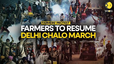 Farmers Protest LIVE Updates Police Fire Tear Gas On Indian Farmers