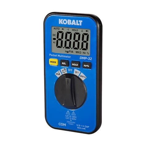 Kobalt Digital Display Multimeter 02 Amp 600v Dmp 32 At