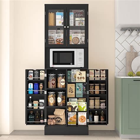 Amazon Hlr Kitchen Pantry Storage Cabinet Freestanding Larder