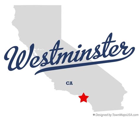 Map of Westminster, CA, California