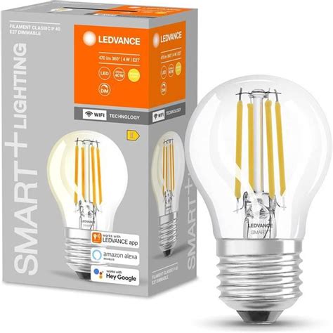 Ledvance Ampoule Led Intelligente Avec Wifi E Gradable Blanc Chaud