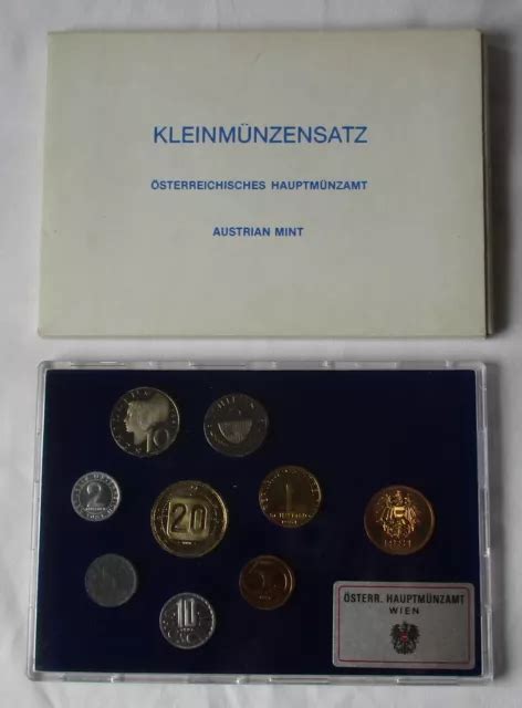 Groschen Schilling Kms Kleinm Nzensatz Sterreich Mint Ovp