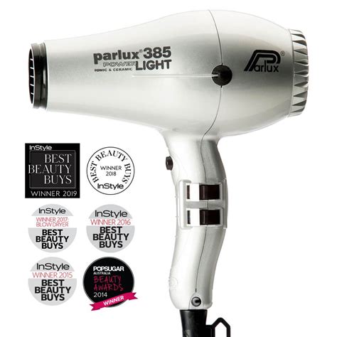 Parlux Power Light Ceramic Ionic Hair Dryer Silver Home Hairdresser