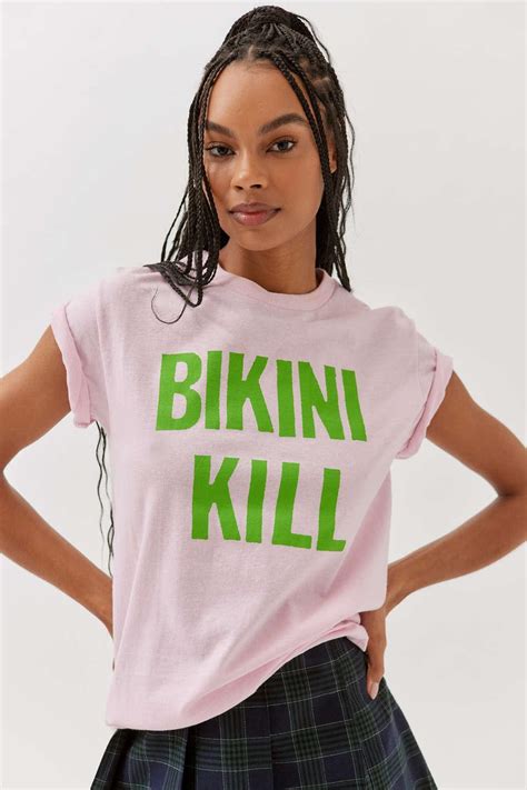 Urban Outfitters Bikini Kill Band Tee In Pink Lyst