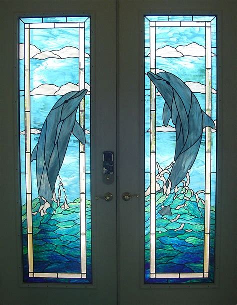 Stained Glass Dolphin Doors The Sacred World Of Stained Glass