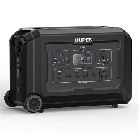 OUPES Mega 3 Portable Power Station 3600W 3072Wh Solar Generator Backup