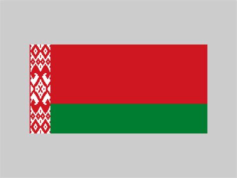 Belarus flag, official colors and proportion. Vector illustration ...