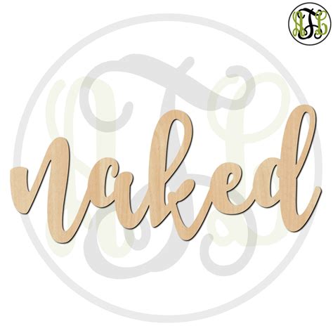 Naked 320276FrFt Word Cutout Unfinished Wood Cutout Wood Craft