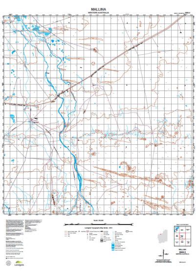 Buy 2556 3 Mallina Topographic Map By Landgate 2015 The Chart And Map Shop