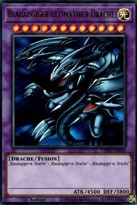 Recollectibles Sammelkarte Yugioh Karte Blauäugiger Ultimativer Drache