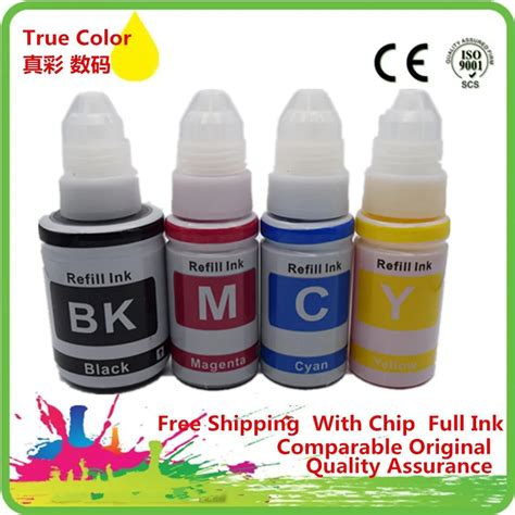 4 Color Dye Ink Oem Refill Ink Kit BK 135ml CMY 70ml Bottle Bulk