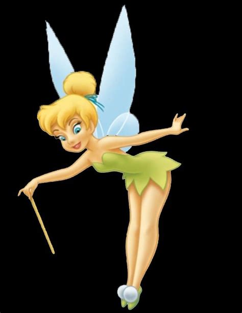 A Cartoon Tinkerbell Flying Through The Air