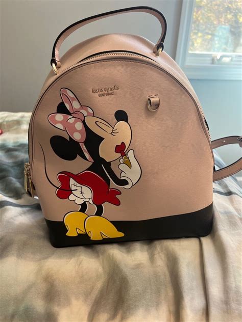 Kate Spade Leather Minnie Mouse Small Backpack Minni Gem