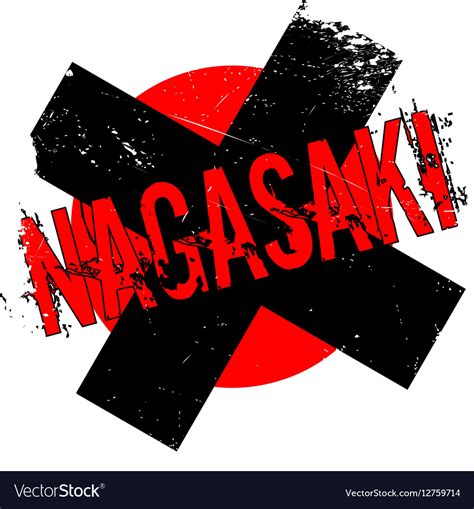 Nagasaki rubber stamp Royalty Free Vector Image