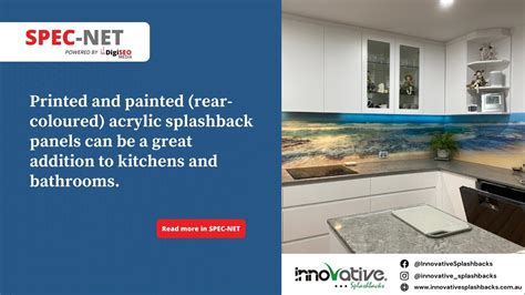 Printed And Painted Acrylic Splashback Panels For Kitchens And